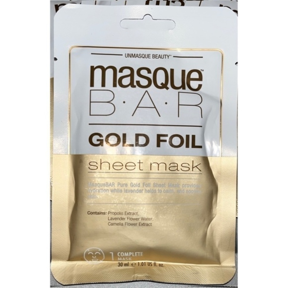 Masque Bar Sheet MASK Hydrating Calming Gold Foil Lavender